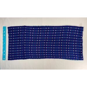 Verloop Chunky Knit Infinity Scarf 60x12"Blue White Pattern Neckwarmer - Cute